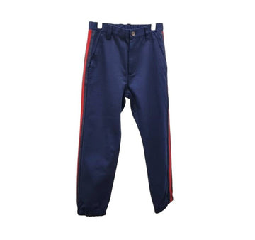 Gucci Men's Web Belt Cotton Pants B0829K326 151516431