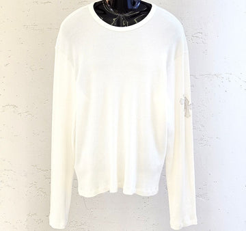 Chrome Hearts Waffle Knit with Leather Patch White B1213C139 151516541