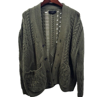 AMIRI Distressed Woll-Cashmere Cardigan AFD0222174N 23969511