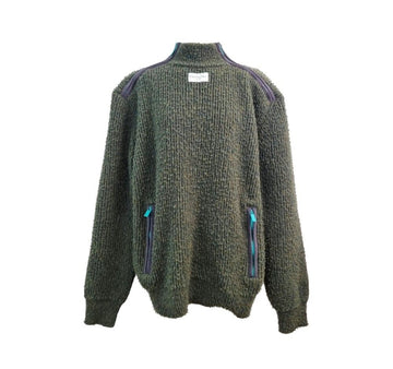 DIOR Reißverschluss Detail Kragen Pullover Khaki B1223C289 151516523
