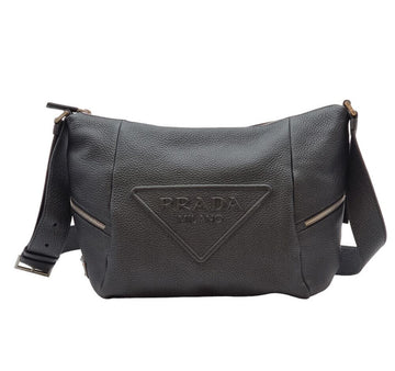Prada Triangle Logo Embossed Crossbody Bag Biker Bag 150787028