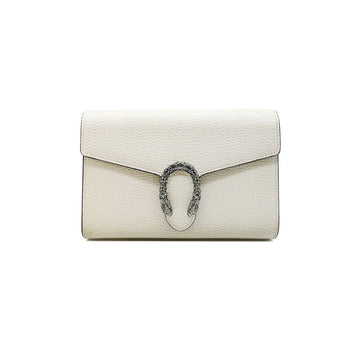 GUCCI Dionysos Leder Kettenhandtasche Beige GUB110924 151516968