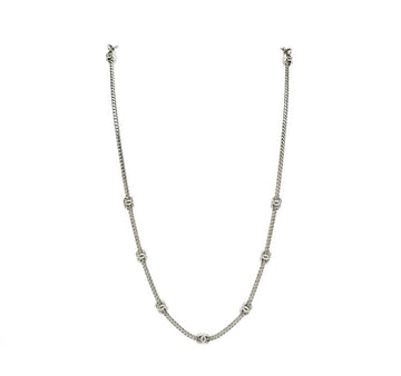 CHANEL Chain Necklace with CC Logo Silver B1227K349 151516907