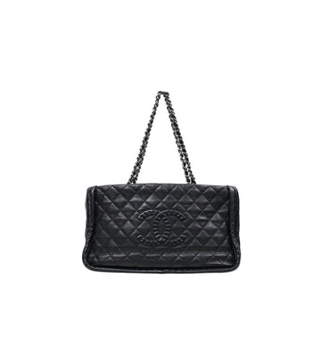 CHANEL Black Big CC Chain Around Shoulder Bag 47801 151777259
