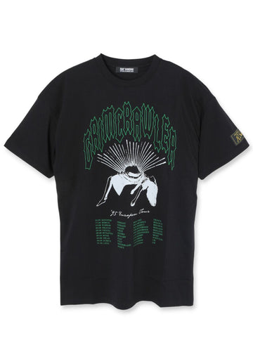 RAF SIMONS GRIMCRAWLER オーバーサイズ 半袖T シャツ ブラック 221M132190010099 33014581