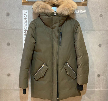 MACKAGE マッケージ レディース ラクーンファー パディングジャケット カーキ C112402 148410693