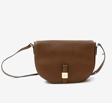 MULBERRY テシ サッチェルバッグ ブラウン レザー クロスバッグ 7742537933 147849081