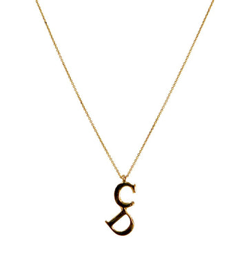 Dior Vertical CD Gold Necklace 48957 151842253