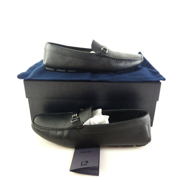 PRADA サフィアーノ レタリング ドライビング シューズ ローファー 2dd159 13047 151972322