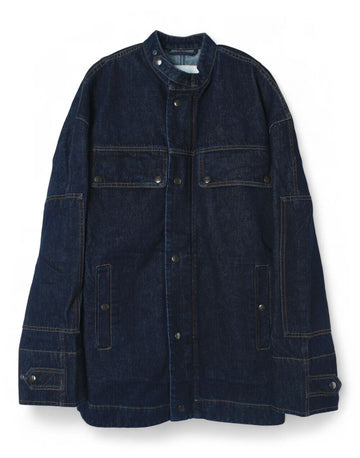 Dries Van Noten Viskin Indigo Denim Jacket 2420205009376507 123467522