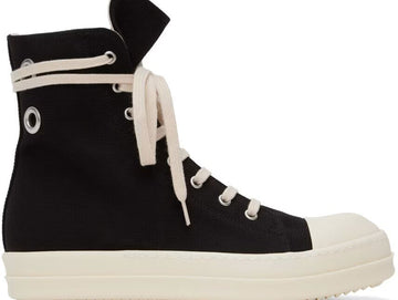 RICK OWENS DRKSHDW Baumwolle High-Top Sneaker Schwarz-Milch DU01D1800 CBES1 911 79118435