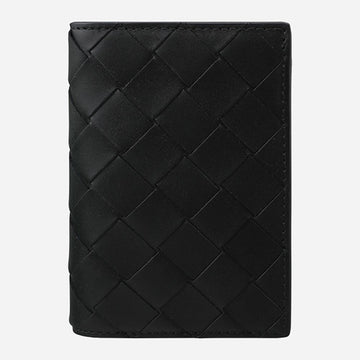 Bottega Veneta Intrecciato Flap Card Case Black 749417 VCPQ4 8803 152163473