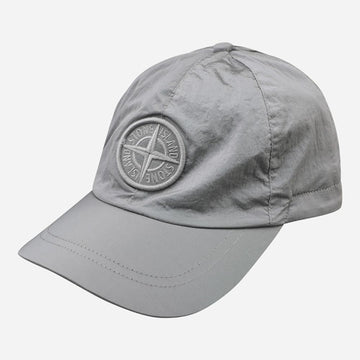 STONE ISLAND ナイロンキャップ パールグレー 9100011 S0076 V0061 152163600