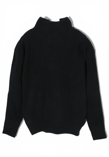 Rick Owens Fisherman Tabard Heavy Wool Knit Black RU02D6648 KWV 09 117372967