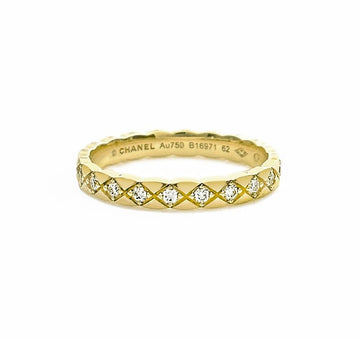 CHANEL Coco Crush Diamond Ring Mini YG C0110C105 152199963