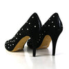 CHANEL Suede Pearl Pumps 13123 152244890 [P]