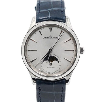 JAEGER LE COULTRE マスターウルトラスリムムーンフェイズ34MMオートマティックレザーバンド女性用時計 152314439
