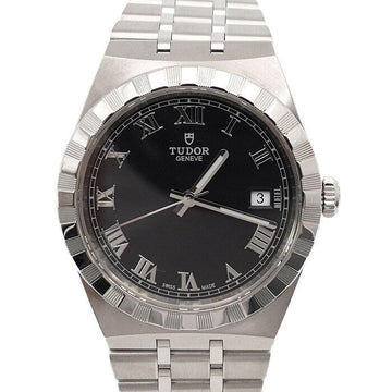 TUDOR 28500 ROYAL Herrenarmbanduhr 38MM Edelstahl mit schwarzem Zifferblatt aa55888 152314509