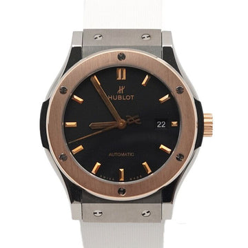 HUBLOT Klassische Fusion Titan 42MM Automatik Herrenuhr 542.NO.1181.RX 152314516