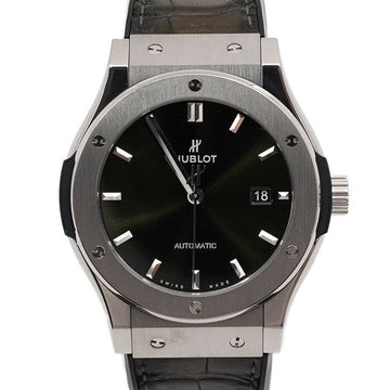 Hublot Titanium Classic Fusion 42MM Green Dial Automatic Men's Watch 542.NX.8970.LR 152314547