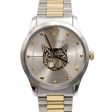 GUCCI タイムレス キャット ゴールドコンビ クォーツ 38MM メンズウォッチ YA1264074 1264 152314563