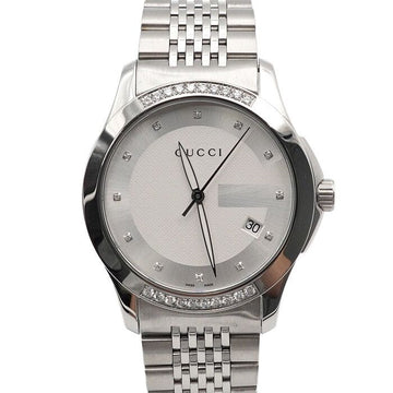 Gucci YA126407 1264 Diamond G-Timeless 38MM Quartz Steel Men's Watch 1264 152314568