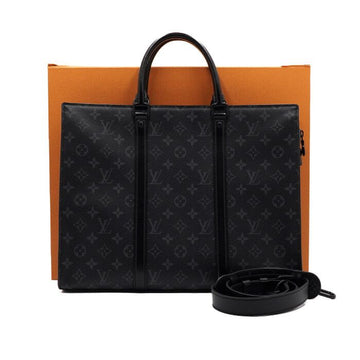 Louis Vuitton M45265 Monogram Eclipse Sac Plat Horizontal Business Bag for Men 152314702