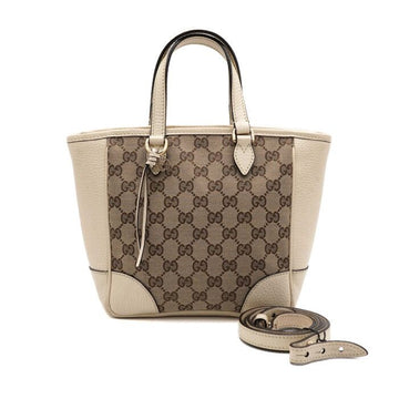 Gucci Canvas Leather Small Tote Bag and Shoulder Bag Crossbody 449241 152314760