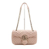 Gucci Soft Pink GG Marmont Matelassé Medium Shoulder Bag 837267 152314807 [P]
