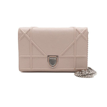 Dior Rose Food ama Calfskin WOC Pouch with Silver Chain Crossbody Bag A60486 152314847