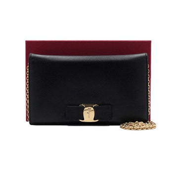 Salvatore Ferragamo 22 B850 Bar Logo Wallet and Chain Crossbody Bag aa60218 152314870