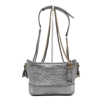 CHANEL 多様なパターンのレザーガブリエルスモールホボバッグ A91810 銀色 (A91810) 152314927