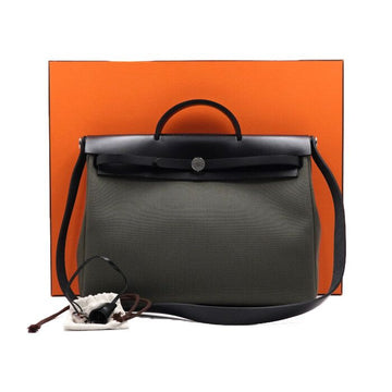 Hermes Military Canvas Hunter Tote Bag 39 for Men and Women H084489CKAD 152314948