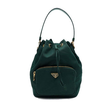 PRADA リナイロン ゴールドメタル バケットトートバッグ 兼 ショルダーバッグ クロスバッグ 1BH038 152315010