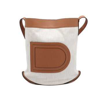 DELVAUX Tages-Canvas-Bucket-Tasche in Naturfarben für Frauen AA0551BJB0AUADO 152315028