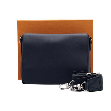 LOUIS VUITTON エアログラム ネイビー レザー メンズ メッセンジャー クロスバッグ M21363 152315031