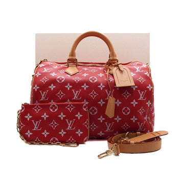 Louis Vuitton Speedy P9 Monogram Bandouliere 40 Tote Bag and Shoulder Bag in Special Red 152315088