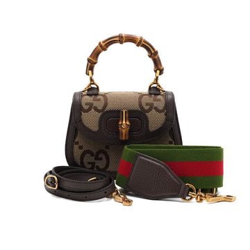 GUCCI 1947 Jumbo GG Bambus Mini Damen Tote- und Schultertasche 686864 152315134