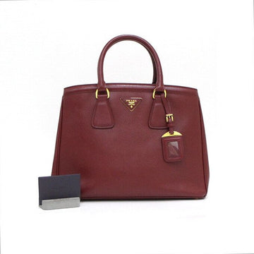 Prada Saffiano Lux Gold Logo Women's Tote Bag BN2402 CERISE 152315159