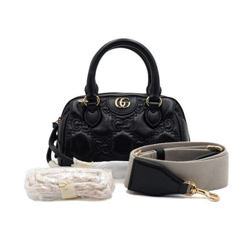 Gucci Matelassé Top Handle Tote Bag with Gold Chain Shoulder Bag Crossbody aa59439 152315215