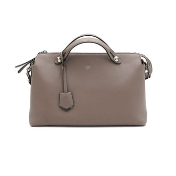 FENDI ラージ バイデュウェイ グレー トートバッグ 兼 ショルダーバッグ 8BL125 152315221