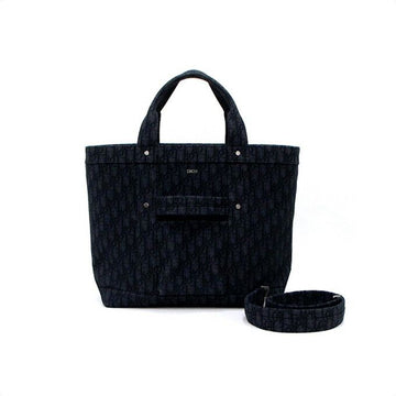 DIOR ブラックオブリークジャカードトートバッグ兼ショルダーバッグ 1WRSH178YJY 152315301