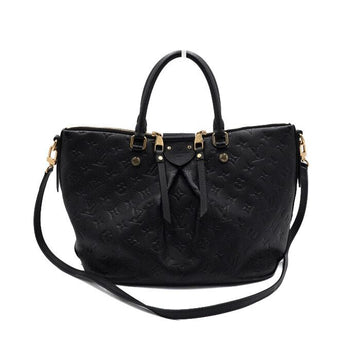 LOUIS VUITTON Mazarine Monogram Empreinte Black Tote Bag MM 12345 152315350