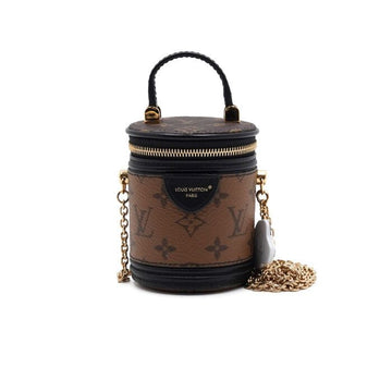 LOUIS VUITTON M01082 Monogram Reverse Canvas Dalmatian Animonogram Mikro Cannes Chain Bag Crossbody 152315370