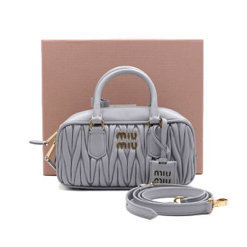 Miu Miu Regular Arcadia Napa Leather Tote Bag with Shoulder Strap 5BB142 152315391