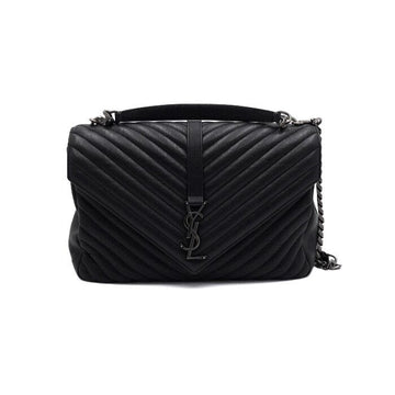 Saint Laurent Black Leather Vintage Logo Large Tote and Shoulder Bag 600278 152315424
