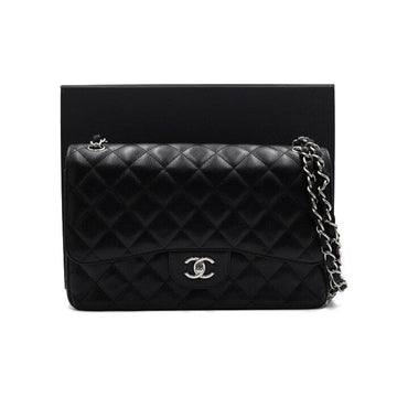 CHANEL Klassische große Klappenbörse mit silberner Kette A58600-Y01864-C3906 152315464