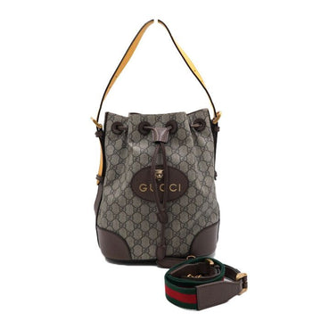GUCCI GGスプリームキャンバスネオビンテージバケットトートバッグ兼ショルダーバッグバックパック473875 152315508