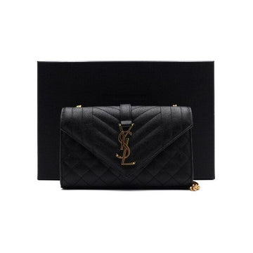 Saint Laurent Monogram Quilted Envelope Gold Chain Shoulder Bag and Crossbody 600195 152315547