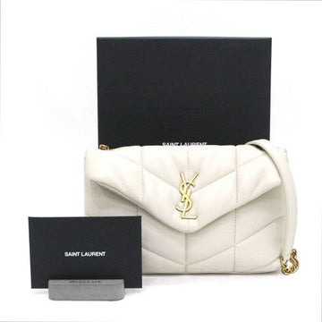 SAINT LAURENT Monogram Loulou Puffer Schultertasche mit goldener Kette 620333 152315677